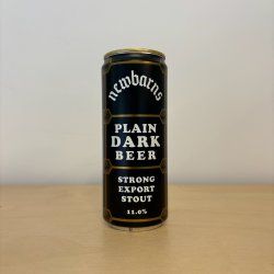 Newbarns Plain Dark Beer (330ml Can) - Leith Bottle Shop