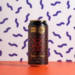 Mash Gang x Amundsen  Reign In Blood Low Alcohol Kirschtorte Stout  0.5% 440ml Can - All Good Beer