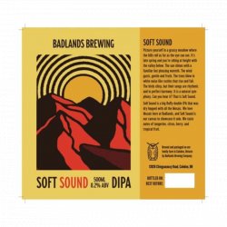 BADLANDS BREWING Soft Sound 0,47l - Biertipp