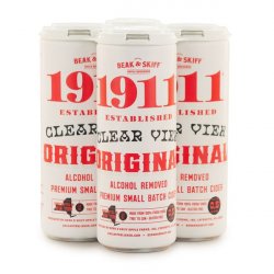 1911 — Clear View, Original, Alcohol Removed Cider 0.5%, 4-Pack - Minus Moonshine