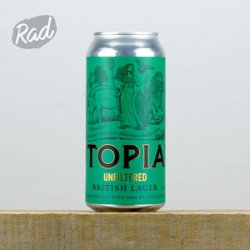 Utopian Unfiltered British Lager (BBE 261023) - Radbeer