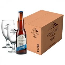 Volcanes del Sur Strong Lager 350 cc + 2 Copas de Regalo - Volcanes del Sur