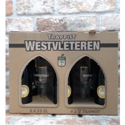 Westvleteren Gift set 2022 6 flessen & 2 glazen Quadrupel - 33 CL - House of Beers Uden