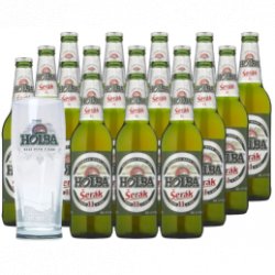 Holba Šerák 11° Pale Lager 18x 500ml + Holba Beer Glass - Pivana CZ