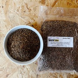 Amber Malt - Crushed - 500g - Warminster Maltings - Brewbitz Homebrew Shop