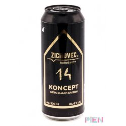 Rodinný pivovar Zichovec Koncept India Black Saison 14 - Pien