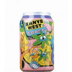 DOK Brewing / 't Verzet Kanye West Coast IPA CANS 33cl BBF 26-04-2022 - Beergium