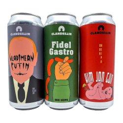 Clandestin Beer - A Set Of World Leaders Pack-deal (3x) - Dorst