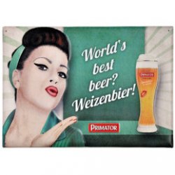 Metal Sign Primator Weizenbier - Pivana CZ