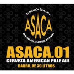 ASACA 01. American Pale Ale. BARRIL 30l - ASACA - Asociación Sevillana de Amantes de la Cerveza Artesana