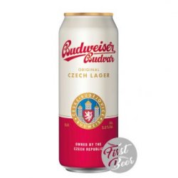 Bia Budweiser Budvar Original 5% – Lon 500ml – Thùng 24 Lon - First Beer – Bia Nhập Khẩu Giá Sỉ