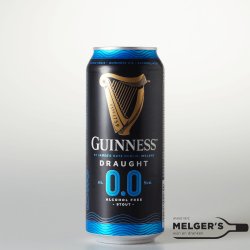 Guinness  Draught 0.0 Alcohol Free Stout Blik 44cl - Melgers