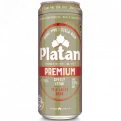 Platan Premium 12° Pale Lager 500ml - Pivana CZ