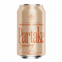 Partake - Peach Gose - UpsideDrinks