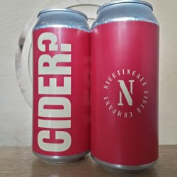 Nightingale Cider  Wild Disco  Sparkling Cider - Beer No Evil