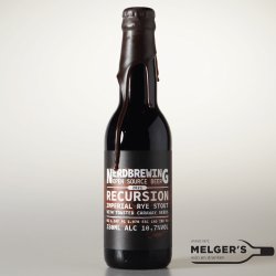 Nerdbrewing  Recursion Imperial Rye Stout With Toasted Caraway Seeds Imperial Stout 33cl - Melgers