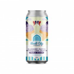 Vault City Blueberry Muffin Waffle Cone Crunch Double Scoop (CANS) - Pivovar