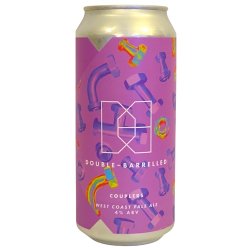 Double Barrelled Couplers West Coast Pale Ale 440ml (4%) - Indiebeer