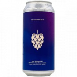 Folkingebrew – Sour Sequence #5: Blueberries, Maple Syrup & Vanilla - Rebel Beer Cans