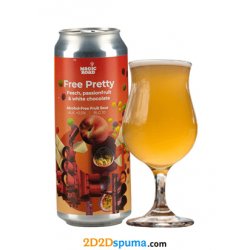 Magic Road Free Pretty Peach, Passionfruit & White Chocolate 50cl - 2D2Dspuma