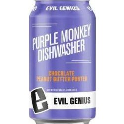 Evil Genius Purple Monkey Dishwasher Peanut butter Porter 6 pack12 oz cans - Beverages2u