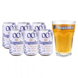 Pack 6 Hoegaarden 0.0% + Vaso Hoeggarden - La Oriental