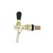 Výčepní kohout zlatý 55mm - dlouhá špička 