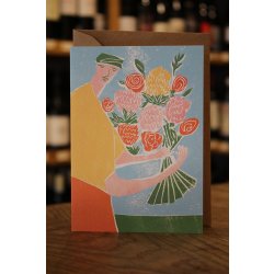 FLOWER DELIVERY MAN CARD - Cork & Cask