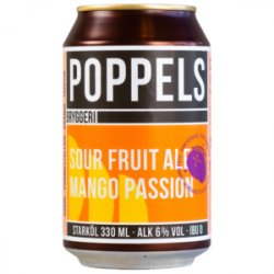 POPPELS BREWERY  SOUR FRUIT ALE MANGO PASSION (Lata 33 Cl.) - Lusitania Compañía del Lúpulo