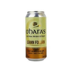 O'Hara's Leann Follain Extra Irish Stout Blik - Drankenhandel Leiden / Speciaalbierpakket.nl