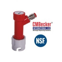 Conector Pin Lock largo gas rosa CM BECKER - Beerland Store