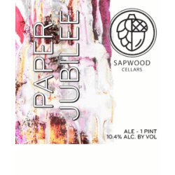 Sapwood Cellars Brewery  Paper Jubilee - Glasbanken