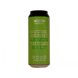 NOZIB - GOSETERIA #1 Gooseberry + Lemon + Thyme + Salt 0,5l can 5% alc. - Beer Butik