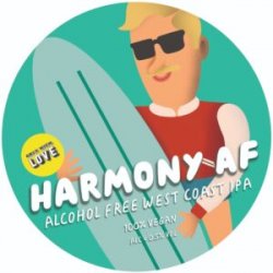 Only With Love  Harmony AF [0.5% West Coast IPA] - Red Elephant