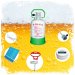 [Paket] Kit de limpieza Dispensador de cerveza - Easy - Con recipiente de limpieza, desinfectante y accesorios 