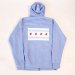 Revolution Chicago Flag Zip-Up Hoodie - Blue Heather 