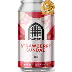 Vault City Strawberry Sundae Sour   - Quality Drops Craft Beer