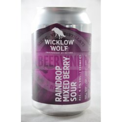Wicklow Wolf Raindrop Mixed Berry Sour Lattina 33cl - AbeerVinum