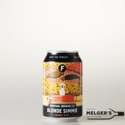 Frontaal  Blonde Simmie Blond 33cl Blik - Melgers