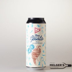 Funky Fluid  Free Gelato: Bianco Non-Alcoholic Ice Cream Sour 0,5% 50cl Blik - Melgers