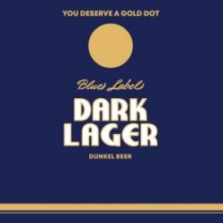 Gold Dot Blue Label Dark Lager 16oz can - Bine & Vine