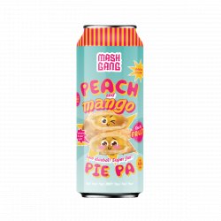 Mash Gang Pie PA - 0.5% - Mango and Peach IPA - 440ml - 4 Pack - Mash Gang