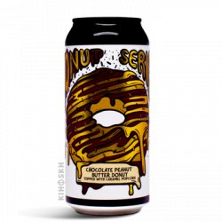 Amundsen Brewery Donut Series 2.0 Chocolate Peanut Butter Donut With Caramel Popcorn Glaze Pastry Stout - Kihoskh