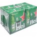 Cerveza Heineken Botellín 25cl Pack 6 Bot Caja 24 u. 