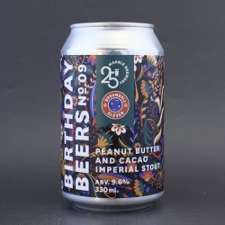 Marble Beers - Birthday Beers No. 9: Peanut Butter & Cacao Imperial Pastry Stout - 9.6% (330ml) - Ghost Whale