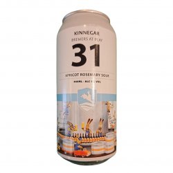 Kinnegar Brewing- No. 31 Apricot Rosemary Sour 5% ABV 440ml Can - Martins Off Licence