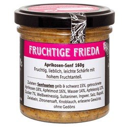 Glenns Senf Glenns Rügener Senf - FRUCHTIGE FRIDA - Aprikosen Senf - 160g - Bierpost