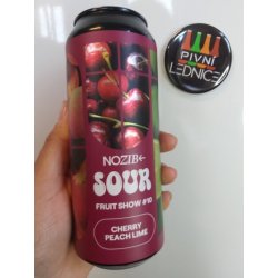 Nozib SOUR Fruit Show #10 Cherry + Peach + Lime 15°6% 0,5l - Pivní lednice