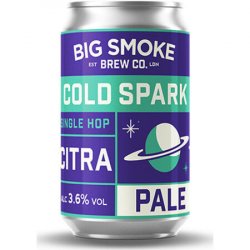 Big Smoke Brew Co Cold Spark Pale Ale, 330ml Can - The Fine Wine Company