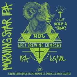 Apex Brewing Company Morning Star IPA Apex Brewing Company Morning Star IPA